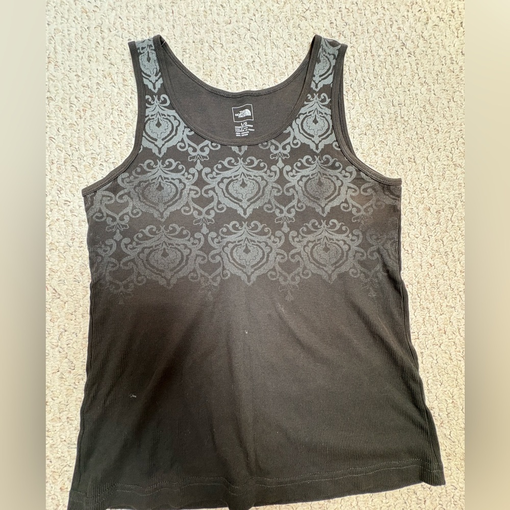 The North Face Black and Gray Tank Top